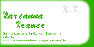 marianna kramer business card